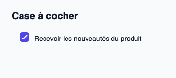 Case à cocher contrôlée avec un véritable état mixte.