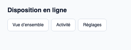 Ligne unique pour des contrôles et contenus adjacents.