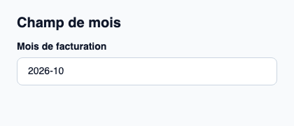 Saisie texte d’une valeur YearMonth.