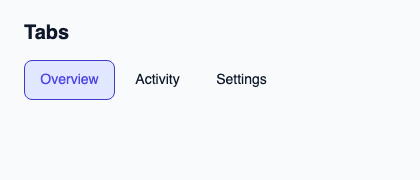 Controlled tab bar separating focus from the selected destination.