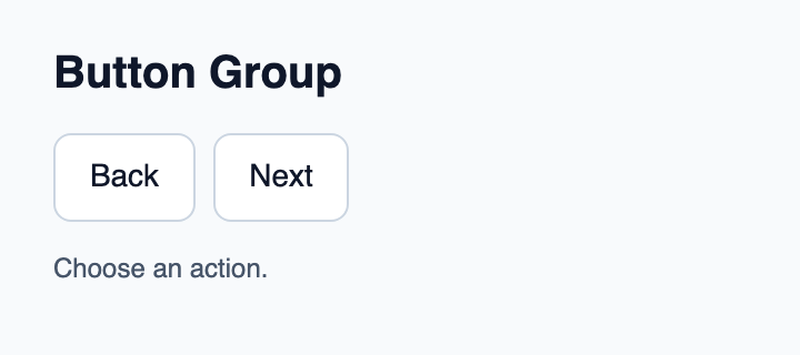 Row of related buttons with consistent spacing.