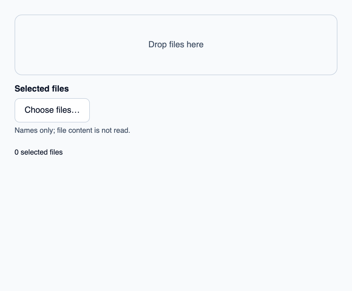 Drop target whose availability follows the host’s file-drop capability.