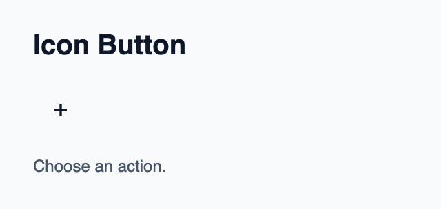Bouton carré présentant une icône pour une action compacte.