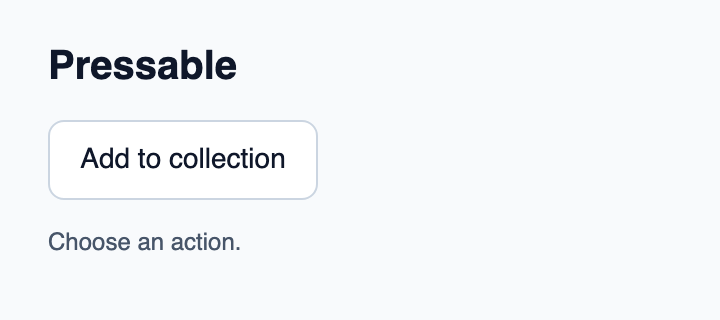 Primitive d’action qui centralise le pointeur, le clavier et le focus pour vos boutons personnalisés.